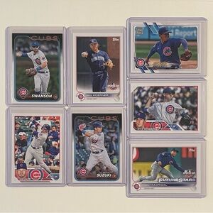 Lot of 7 Chicago Cubs Topps MLB Baseball Cards